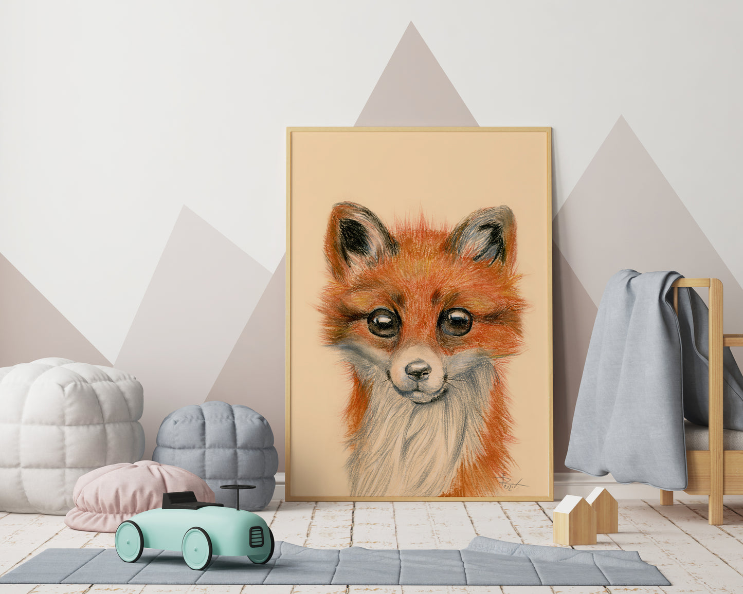 Children Art Print | Fox