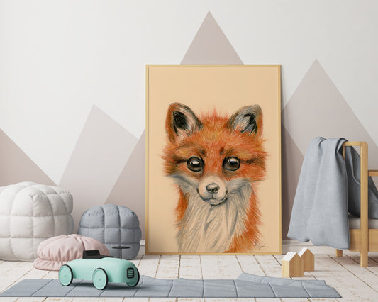 Children Art Print | Fox